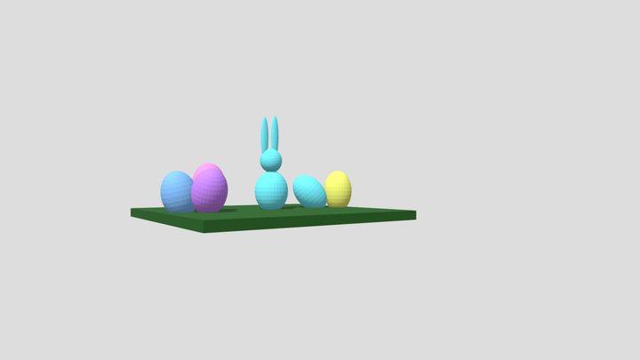 Πασχαλινή σύνθεση 3D Model