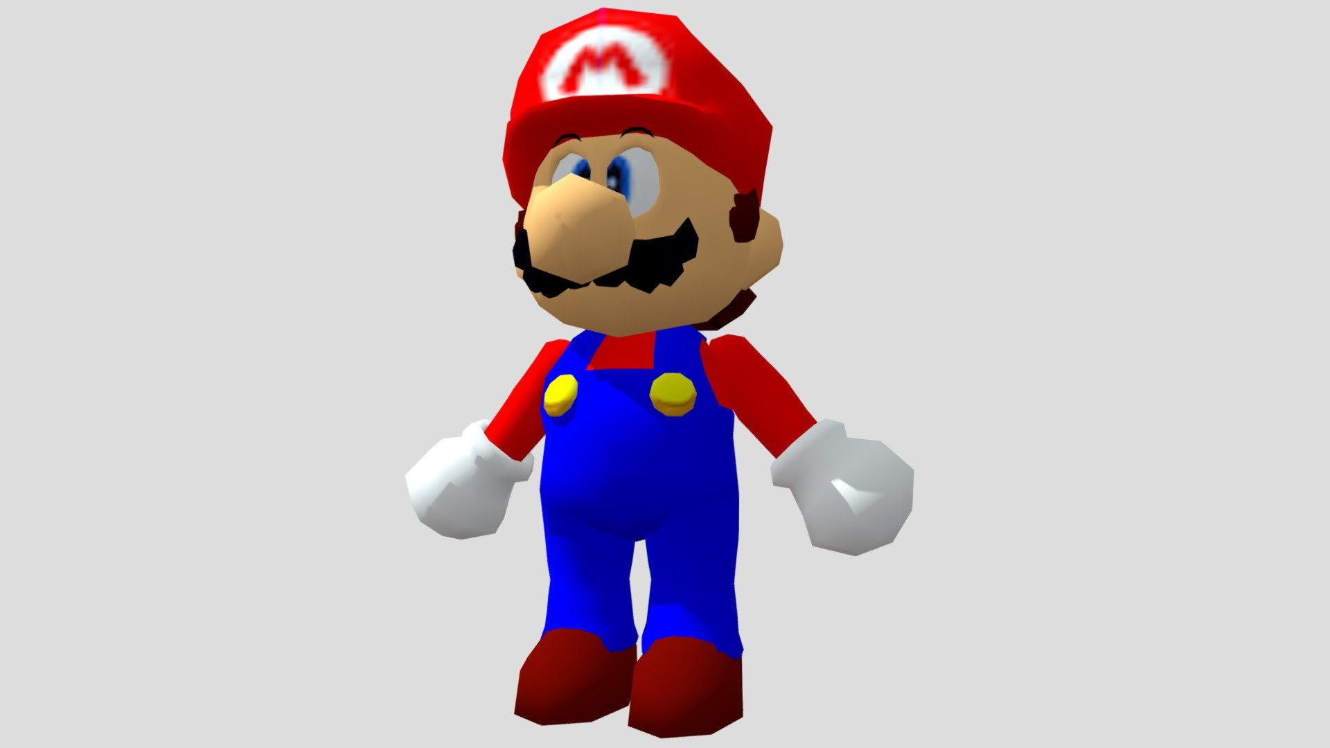 Super Mario 64 Mario Model Remake Download Free 3d Model By Sonicvoir