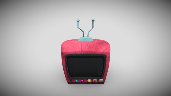 Retro TV 3D Model