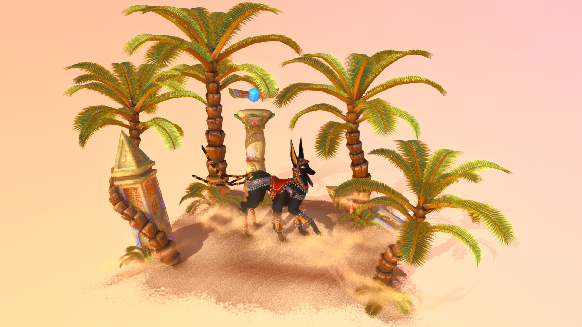 Ancient Egypt Desert Diorama - 3D model by Lola_M (@lolamo222) [8969f2c ...