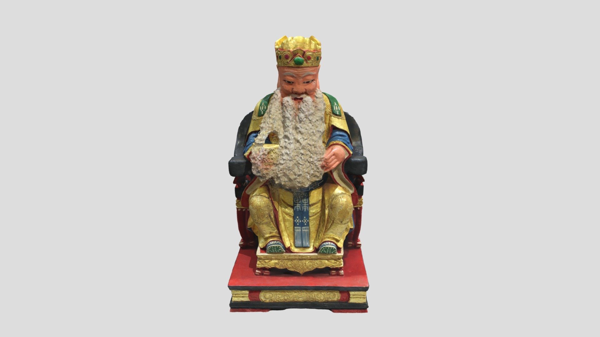 19-10.  神像雕刻過程芻像(土地公)