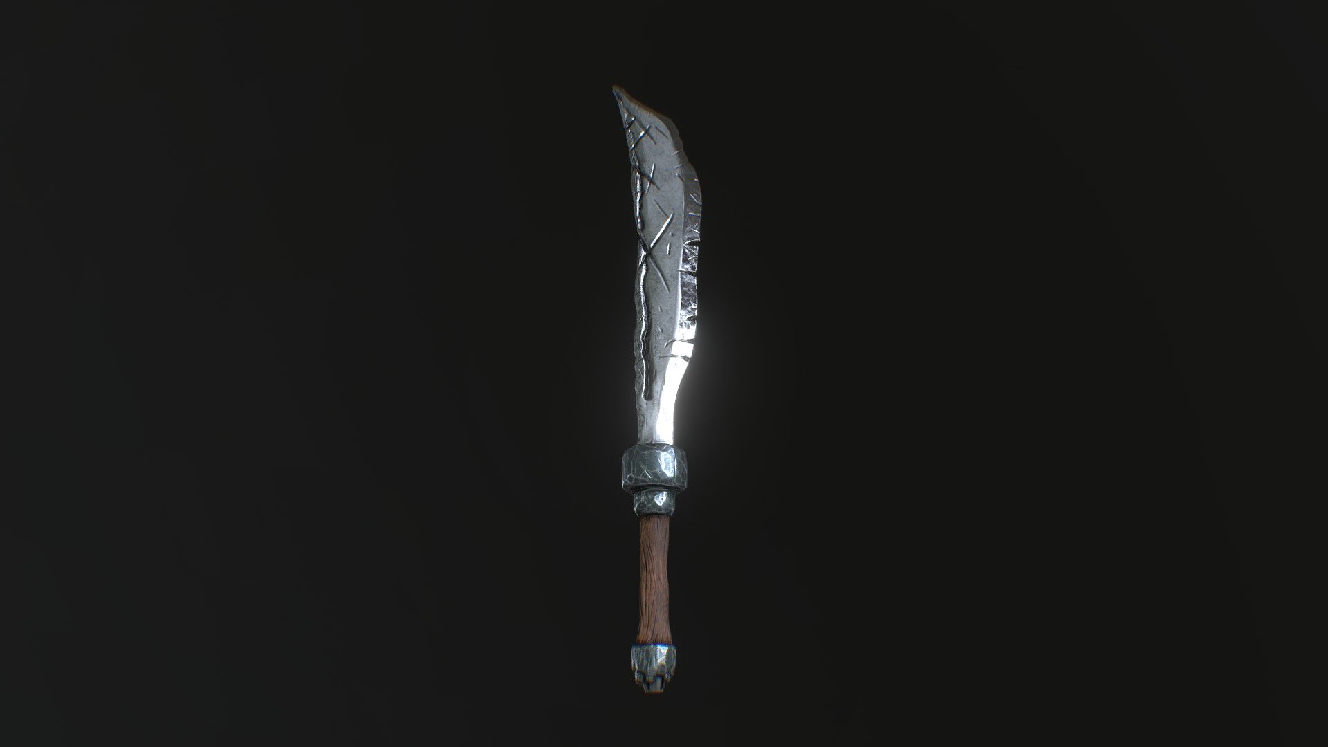 Orcish Blade - 3D model by pixelworship [896afbf] - Sketchfab