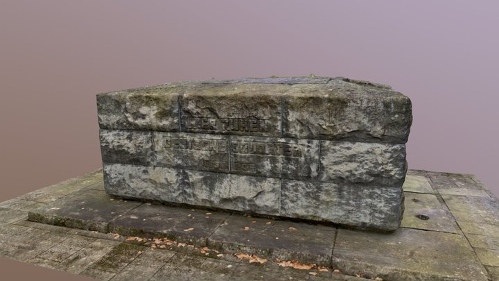Sarkophag Kriegsgräberstätte Vossenack 3D Model