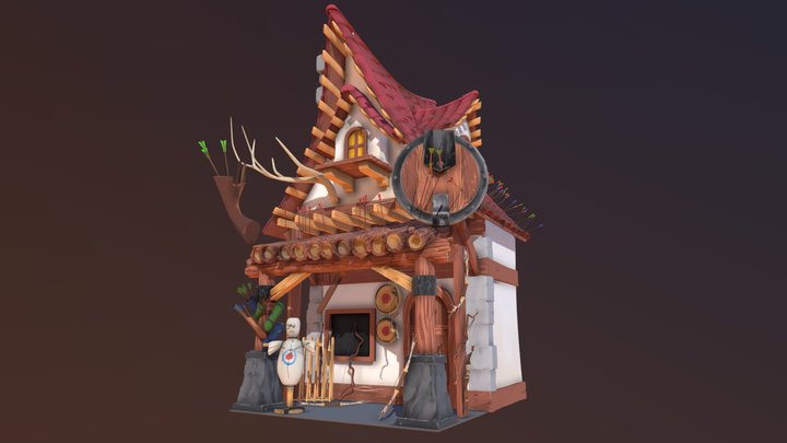 Sculpting: Archery Store 3D Model