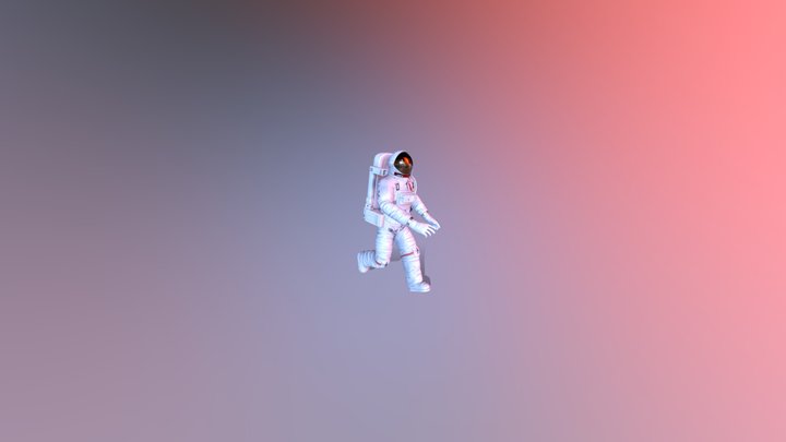 Walking Astronaut 3D Model