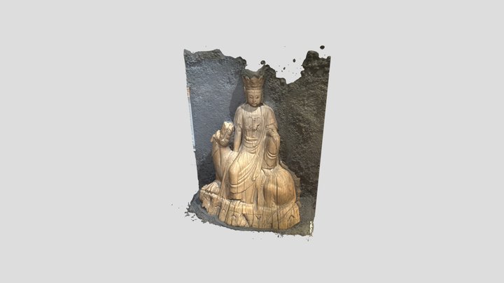 Wang_Sum_The wooden sculpture model 3D Model
