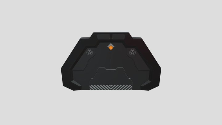 sci fi door 1 3D Model