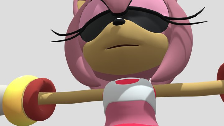 Amy Rose V3 3D Model