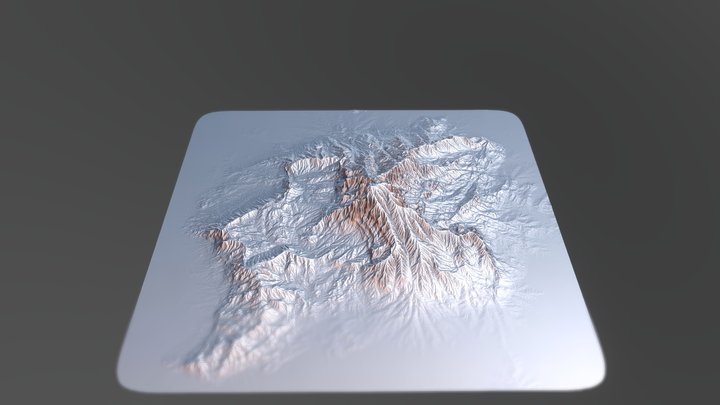 Free Mountain displacement map pack 3D Model
