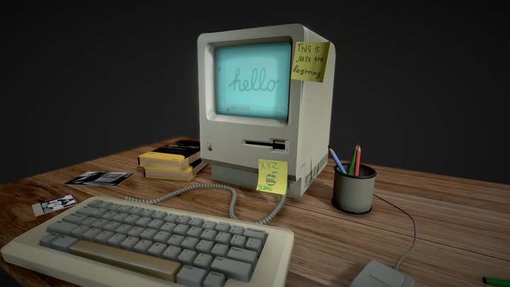 Macintosh 128K 3D Model