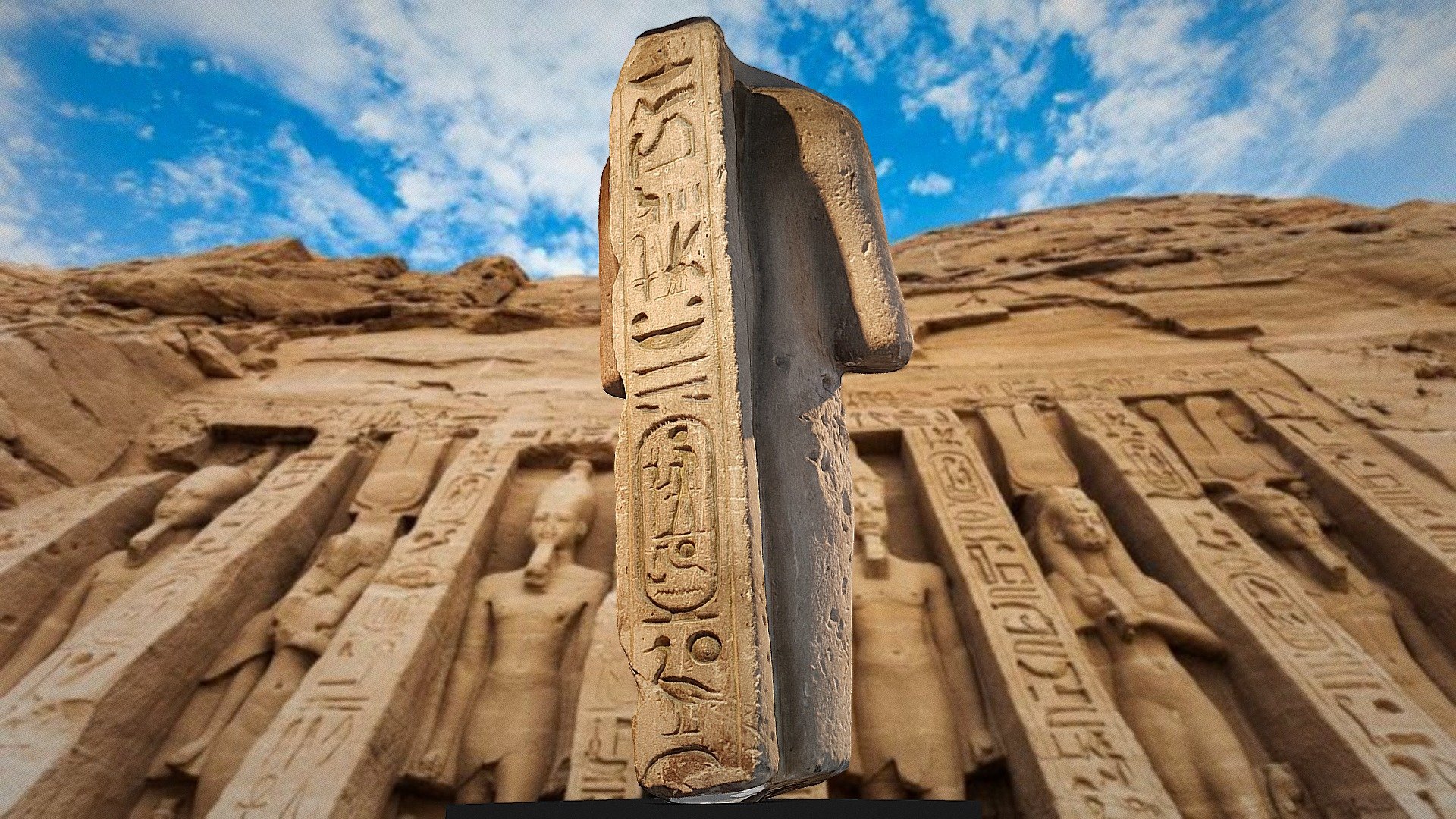 Estatua de Ramsés II en modo de Osiris