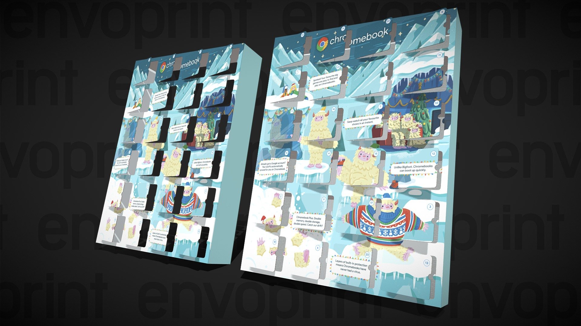 OwlLive UK Advent calendar 2023 No QR 3D Model By Envoprint