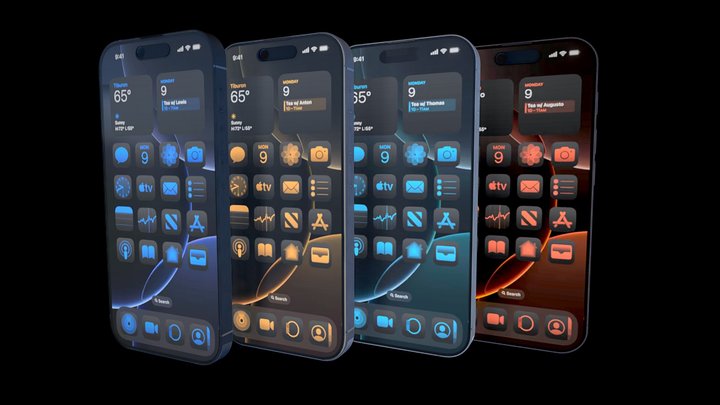 iPhone 16 Pro (4 colors, not a photo)