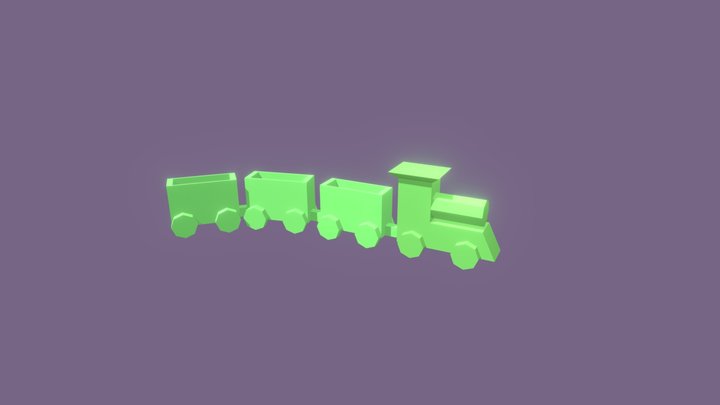 Toy Train 3D Model