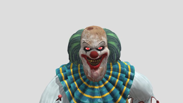 Killer Clown 3D (MIXAMO RIGGED) 3D Model