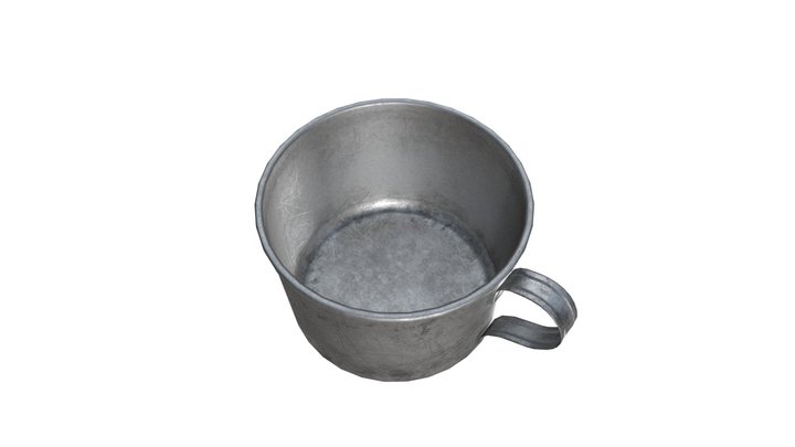 PBR Camping USSR mug 3D Model