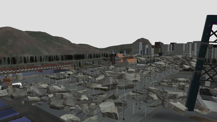 Skibidi toilet 77 map 3D Model