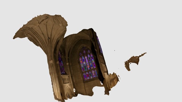 partial Duke University Chapel transept 3D Model
