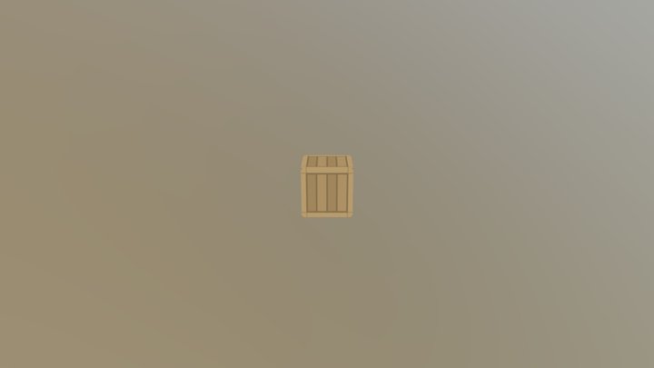 Wooden Box 3D Model