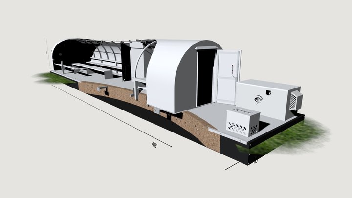 Quonset Bunker Transitional 3D Model