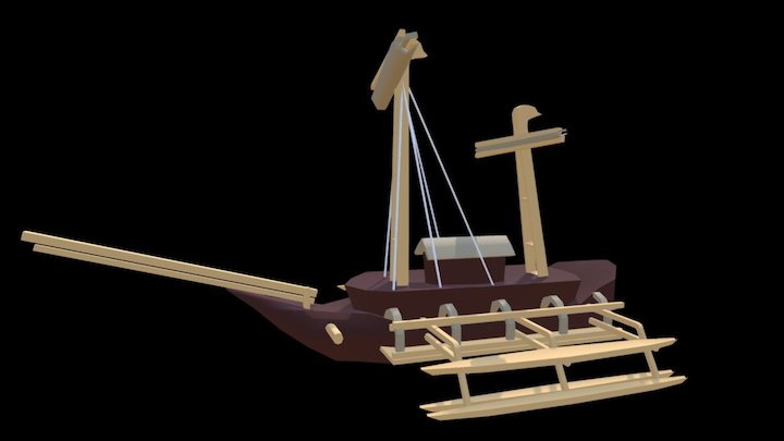 Borobudur Ship 3D Model