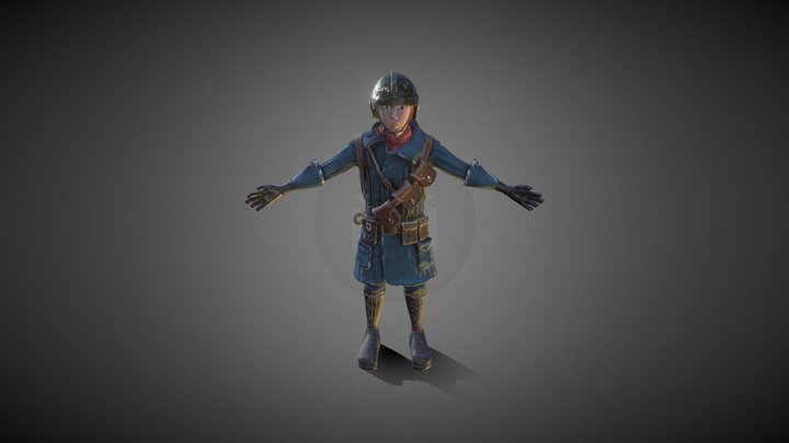 Fall out Character 3D Model
