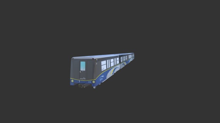 Skytrain MK1 Silver Livery (Vancouver, Canada) 3D Model