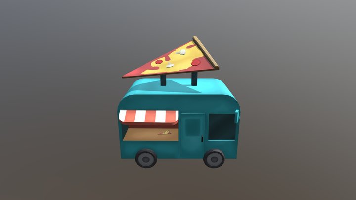 Pizza foodtruck 3D Model