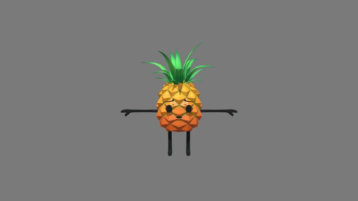 Pina The Pineapple (Pineapple Panic) 3D Model