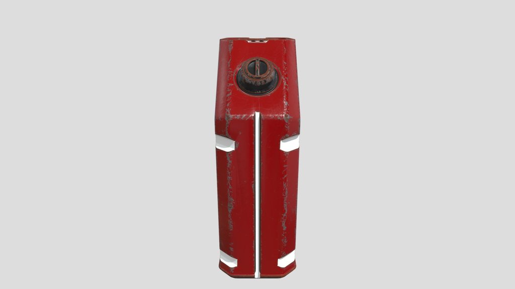 Rusty Modern Gas Can 15x35x45