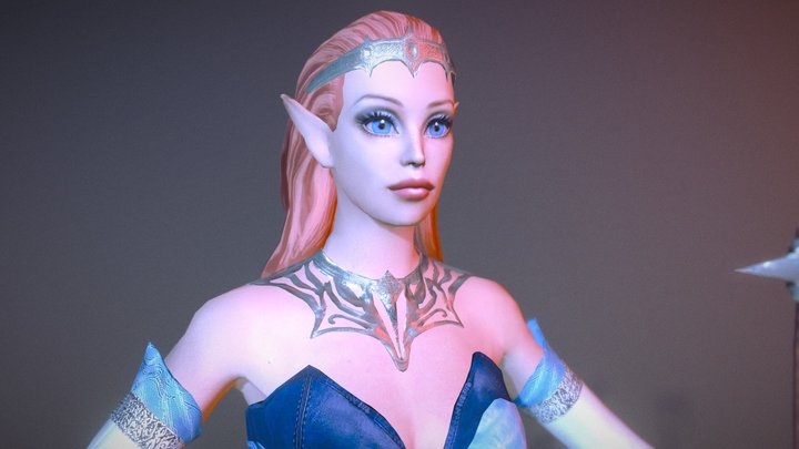 The elf girl 3D Model