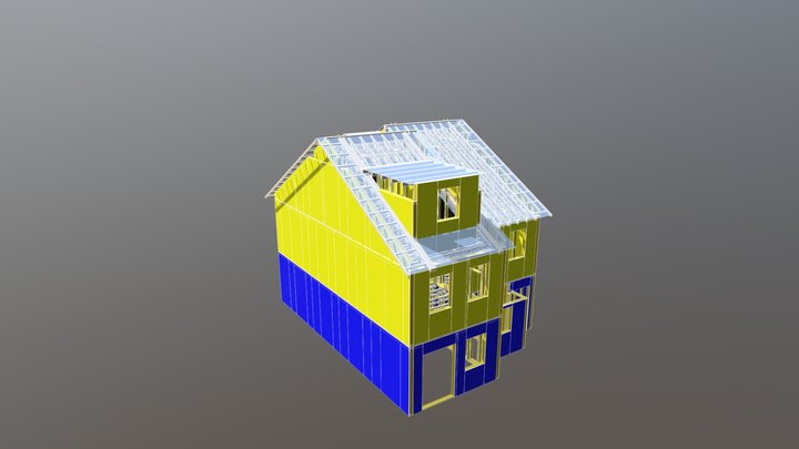 3 Bed House 3D Model