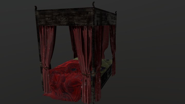 Old Bed 3D Model