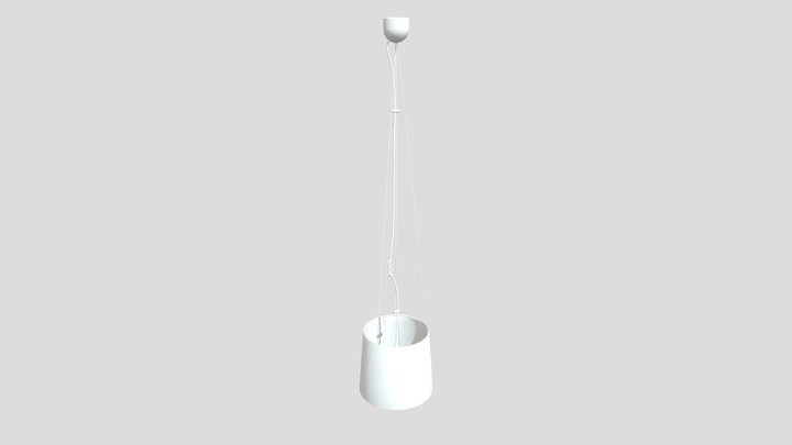 Braided Fabric Floor Lamp 3D Model 3D Model