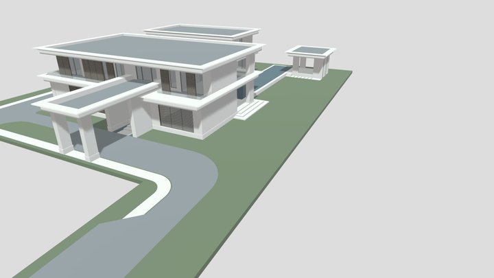 3413_Private House Morocco 3D Model