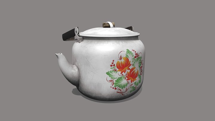 USSR Teapot 3D Model