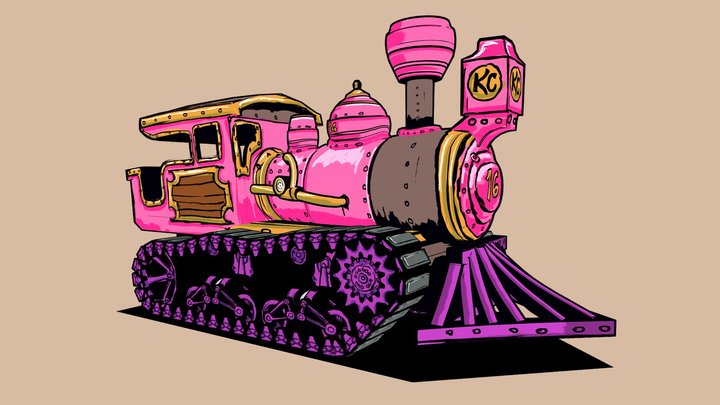 Pink Blossom Special Express – Gratis 3D-model STL