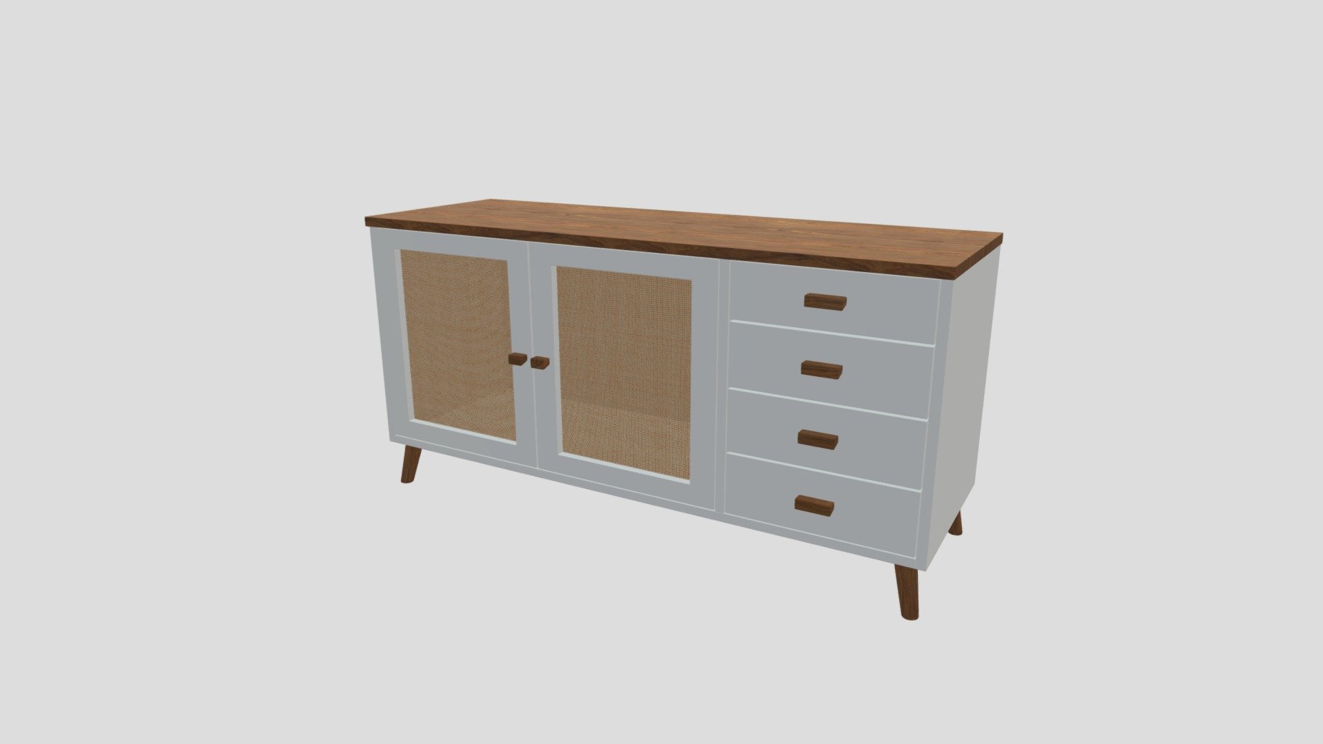 12A Boho style dresser oak top from boho-art.com