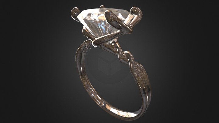 My fiance's engagement ring 3D Model