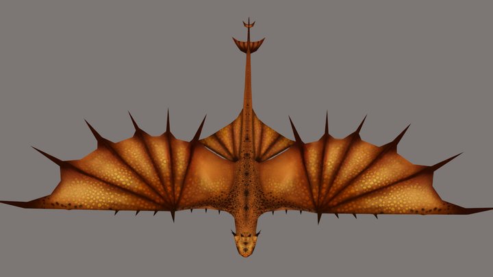 PC Computer - School of Dragons - Sand Wraith 3D Model