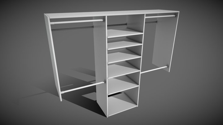 Closet clothes 3D Model