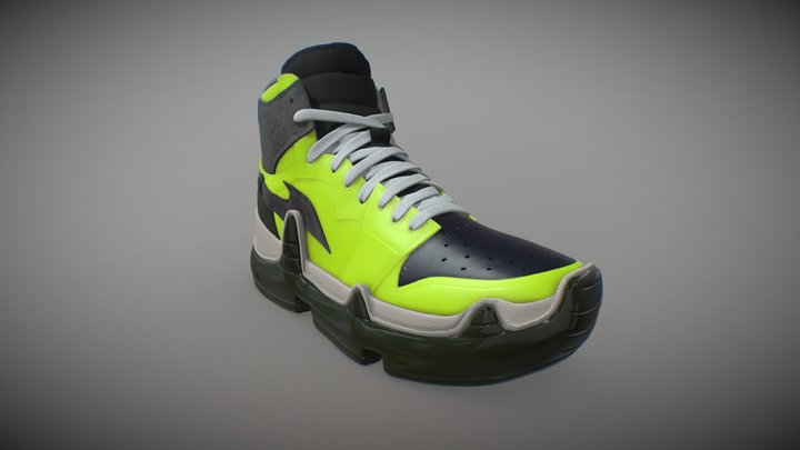 Neon sneakers 3D Model