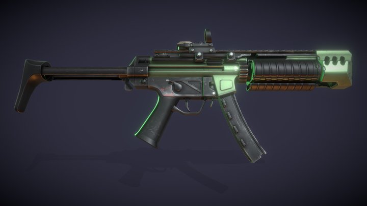 Apocalypse Weapons: Submachine Gun 3D Model