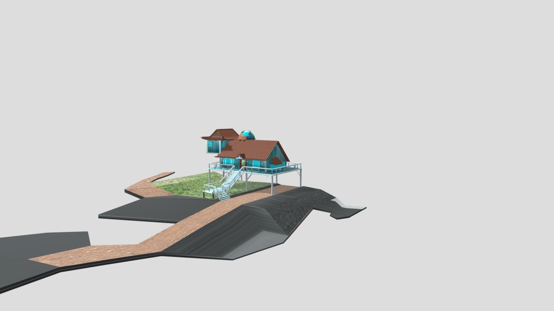 lilo and stitch house Remake 12.04.21 3d object Download Free 3D