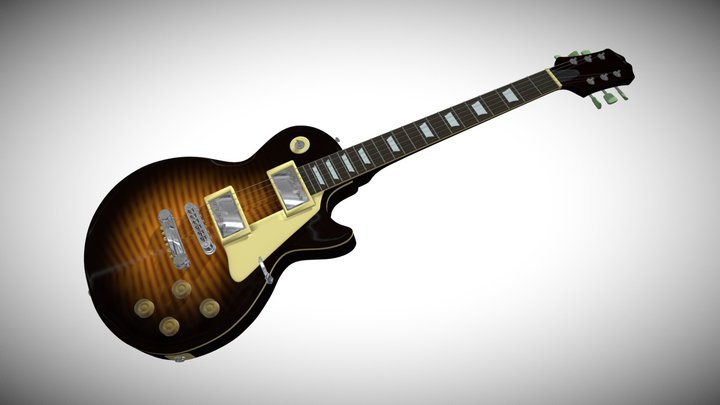 Guitar_ Les Paul_OBJ FBX 3D Model