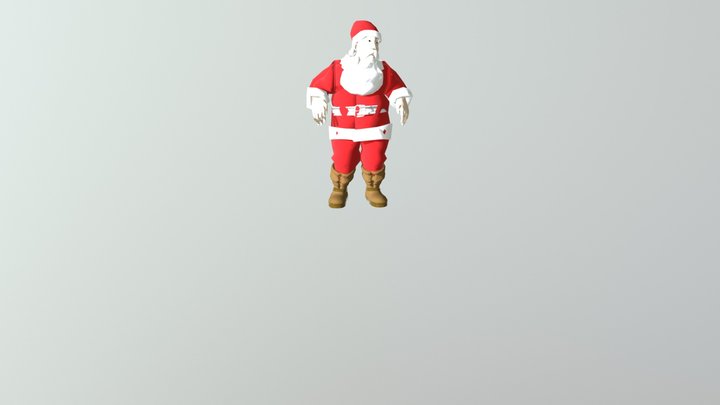 Santa Hip Hop Dancing 3D Model