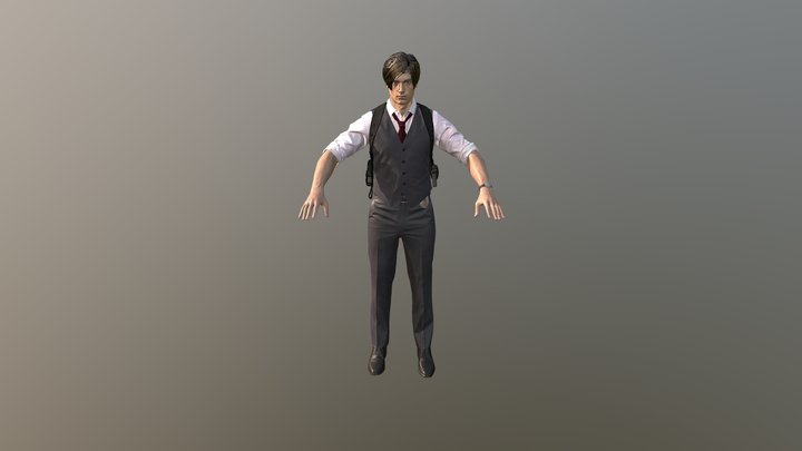 Leon Kennedy Noir 3D Model