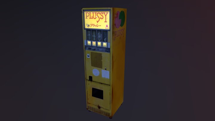 Plussy vending machine 3D Model