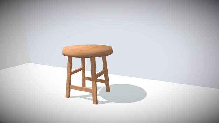 wooden Chair 3D Model