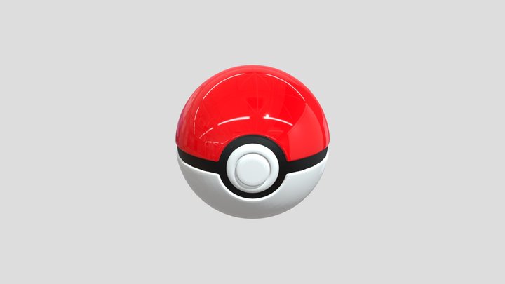 Pokeball 3D Model